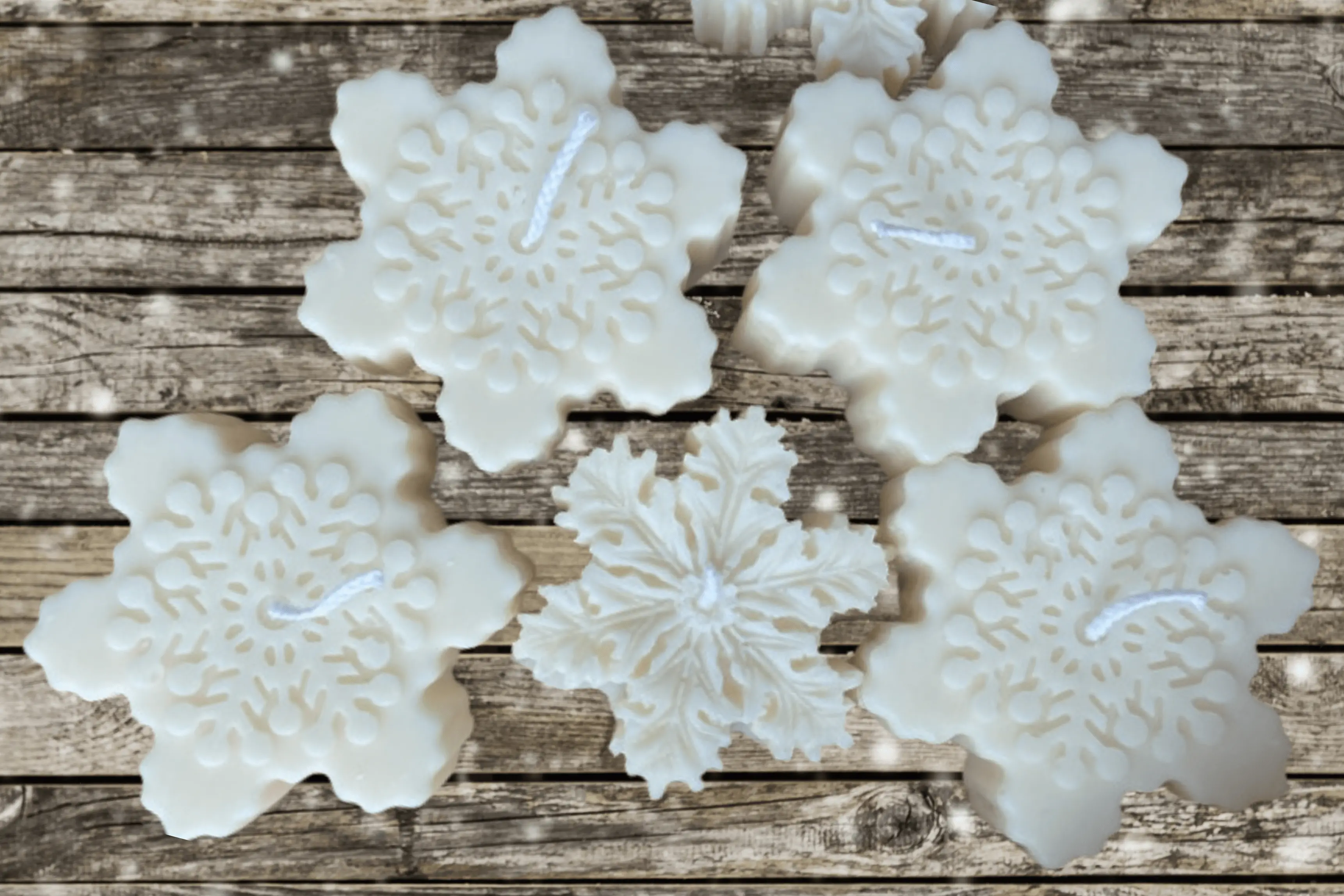 Szójagyertya- Hópehely