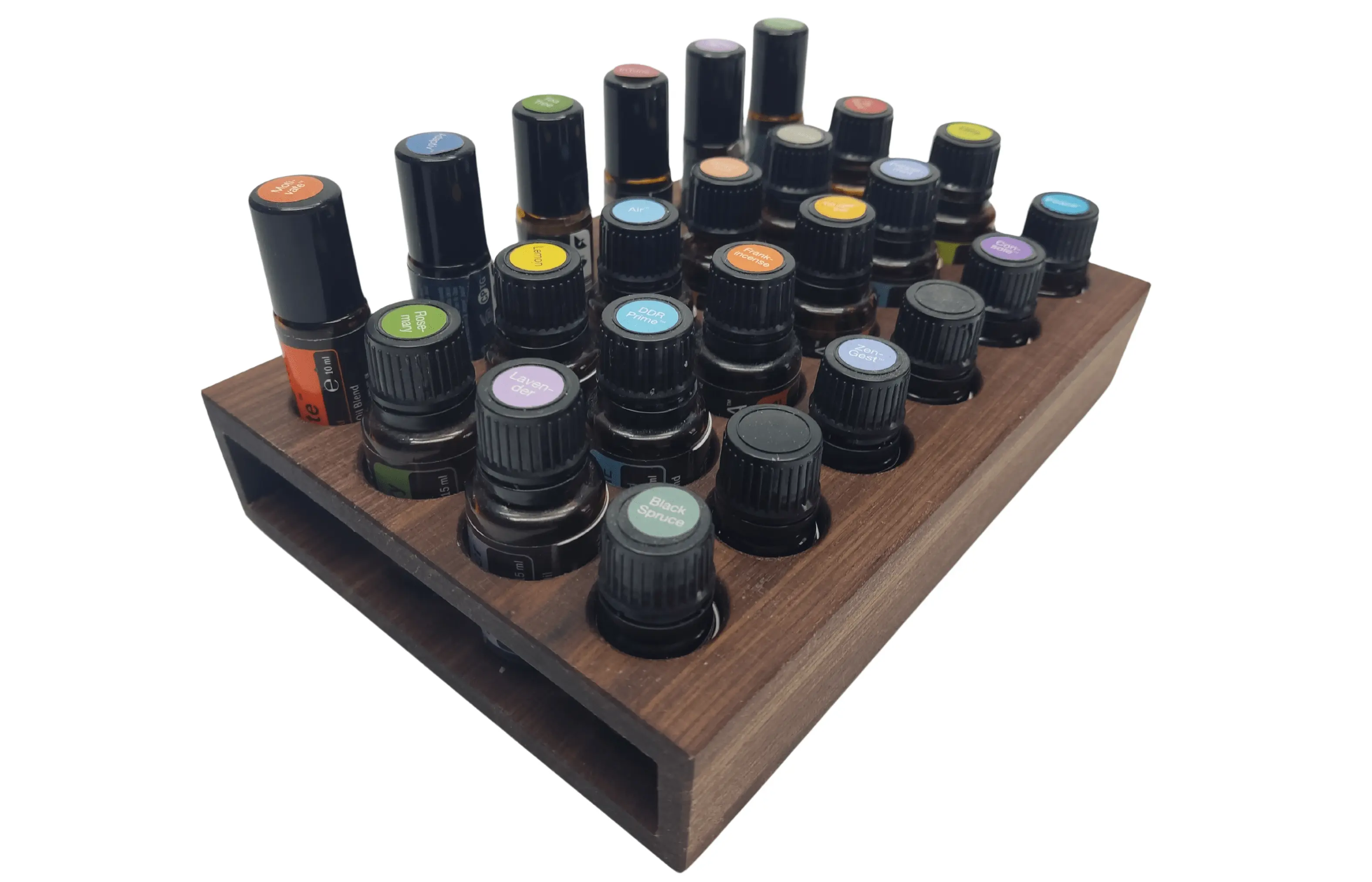 Illóolaj Tartó - Dió - 6x4 - Vegyes üvegek