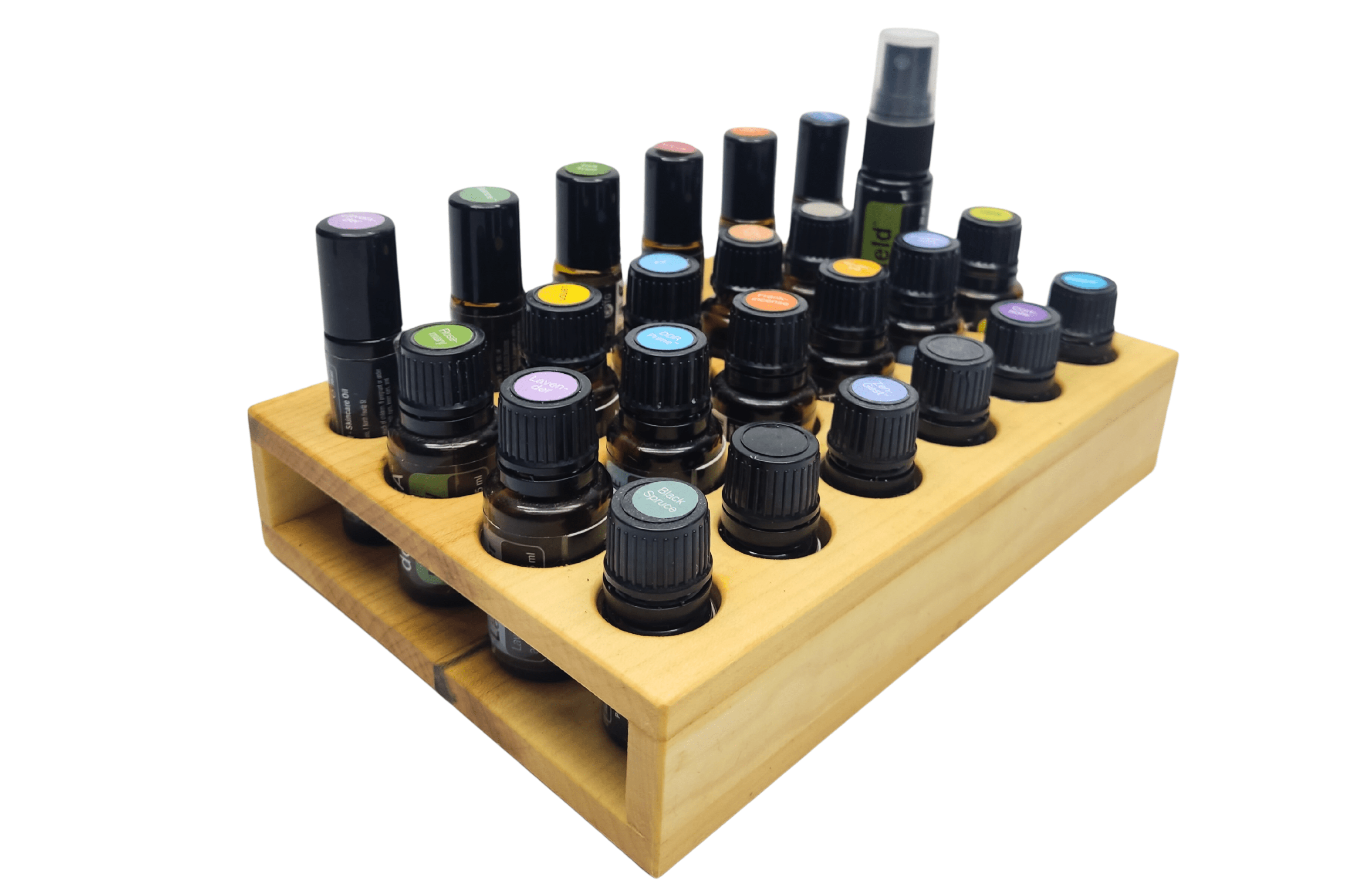 Illóolaj Tartó - Juhar - 6x4 - Vegyes üvegek